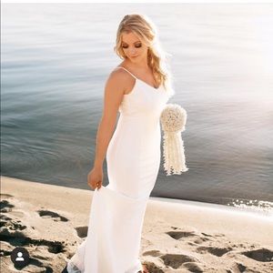 Lulus white maxi wedding